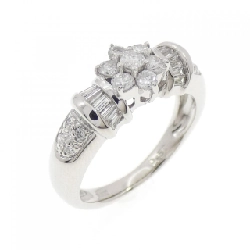 Nhẫn kim cương hoa PT900 0.50CT - Hàng hiệu Authentic