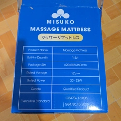 Đệm massage toàn thân Misuko Mat-C88 màu nâu 475478