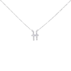 Dây chuyền chữ cái Aker 0.07CT - Hàng hiệu Authentic