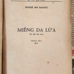 Tiểu thuyết MIẾNG DA LỪA (Honoré de Balzac) - 323 trang, in năm 1985 752687