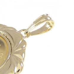 K18YG(枠) Đồng xu mặt dây chuyền - Hàng hiệu Authentic 869814