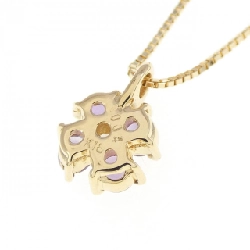 K18YG Hoa Amethyst Dây Chuyền - Hàng hiệu Chính hãng 860980