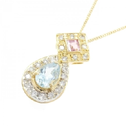 K18YG/K18WG Mặt dây chuyền đá màu - Hàng hiệu Authentic 862446