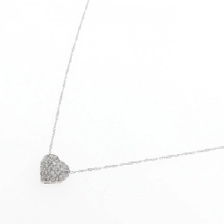 Dây chuyền kim cương pavé hình trái tim PT900/PT850 0.3CT - Hàng hiệu chính hãng 857627