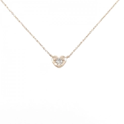 K10PG Dây chuyền kim cương hình trái tim 0.05CT - Hàng hiệu Chính hãng