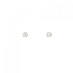 K18YG Bông tai Cubic - Hàng hiệu Chính hãng