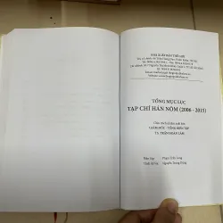 Tổng mục lục tạp chí Hán Nôm( 2006-2015) - Trịnh Khắc Mạnh  971448