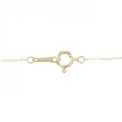 K18YG Solitaire Dây chuyền kim cương 0.085CT - Hàng hiệu Chính hãng 858209