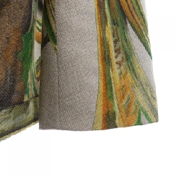 Áo khoác không cổ HERMES với nút sừng - Hàng hiệu Authentic 819178