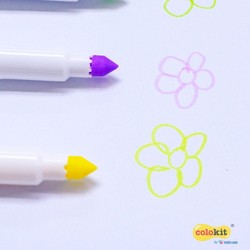 Bút lông màu Fiber Pen 20 màu Pastel Thiên Long Colokit SWM-C008 an toàn rửa được 178097