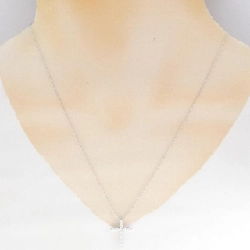 K18WG Dây chuyền kim cương chéo 0.50CT - Hàng hiệu Authentic 858338