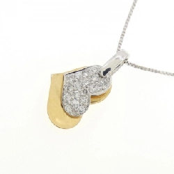 K18YG/K18WG Dây chuyền hình trái tim kim cương 0.15CT - Hàng hiệu Chính hãng 861178