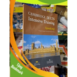 (TẶNG BOOKMARK) Cambrige Ielts Intensive Training Speaking + CD mới 90% ố nhẹ 2015 RBK0808 HỌC NGOẠI NGỮ