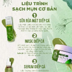 Trọn bộ Sữa rửa mặt, Mặt nạ, Serum diếp cá IGREEN cho da mụn 8267