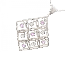 K18WG Sapphire Necklace 0.28CT - Hàng hiệu Authentic 862904