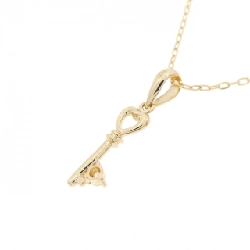 K18YG Mặt Dây Chuyền Hình Tim × Chìa Khóa Đính Kim Cương - Hàng hiệu Chính Hãng 860745