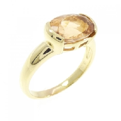 Nhẫn Topaz Hoàng Đế K18YG 3.17CT - Hàng hiệu Chính hãng