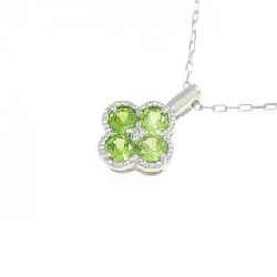 K18WG Hoa Demantoid Garnet Dây Chuyền 0.41CT - Hàng hiệu Chính hãng 861003