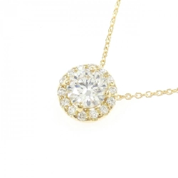 K18YG Dây chuyền kim cương 0.505CT H VS2 3EXT H&C - Hàng hiệu Chính hãng 879900