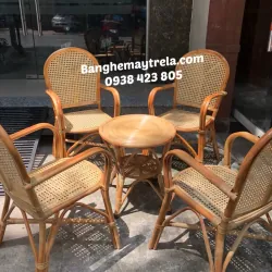 Ghế mây tự nhiên mắt cáo có tay 792318