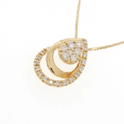 K18YG Pave Diamond Necklace 0.21CT - Hàng hiệu Chính hãng 857503