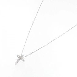 K18WG Dây chuyền kim cương chéo 0.16CT - Hàng hiệu Chính hãng 862421