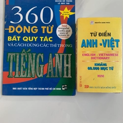 Combo 2 quyển Từ điển Anh-Việt & 360 động từ bất quy tắc