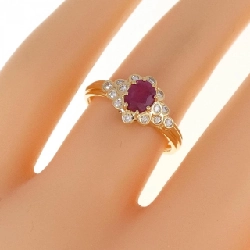 Nhẫn Ruby K18YG 672238