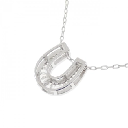 K18WG Mặt dây chuyền hình móng ngựa kim cương 0.20CT - Hàng hiệu Chính hãng 858066