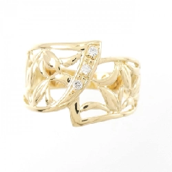 Nhẫn kim cương K18YG 0.03CT 670684