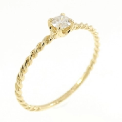 【Sản phẩm mới】Nhẫn kim cương Solitaire K18YG 0.093CT