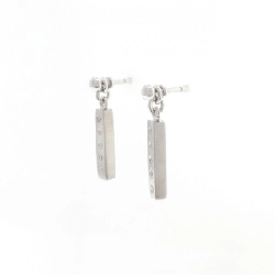 Bông tai kim cương 750WG/K18WG 0.20CT - Hàng hiệu Authentic 870681