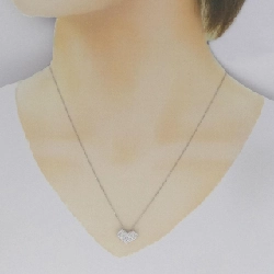 K18WG Dây chuyền kim cương hình trái tim Pavé 0.50CT - Hàng hiệu Chính hãng 862596