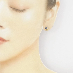 K18YG Sapphire Earrings - Hàng hiệu Authentic 870156