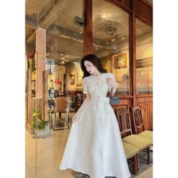 Đầm trắng dài dự tiệc 509620