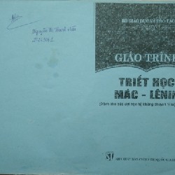 Giáo trình photo Triết học Mác Lênin bìa xanh  11941
