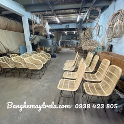 Ghế mây chân sắt giá rẻ 460896