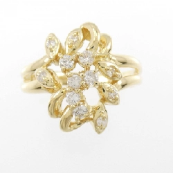 Nhẫn kim cương K18YG 0.24CT 671568