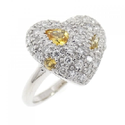 Nhẫn Sapphire 750WG Hình Trái Tim 0.33CT - Hàng hiệu Chính Hãng