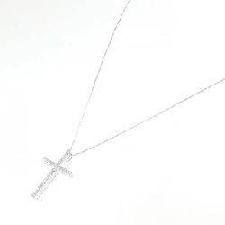 K18WG Dây chuyền kim cương chéo 0.50CT - Hàng hiệu Chính hãng 859142