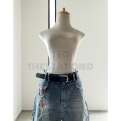 Set áo croptop quần short jean kèm nịt QCCC 11479