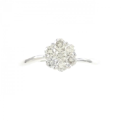 Nhẫn kim cương K18WG hoa 669936