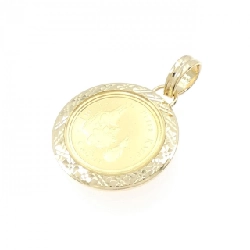 K18YG(枠) Đồng xu Mặt dây chuyền - Hàng hiệu Chính hãng 863739