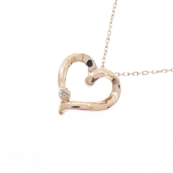 K10PG Dây chuyền trái tim kim cương 0.01CT - Hàng hiệu Authentic 858070