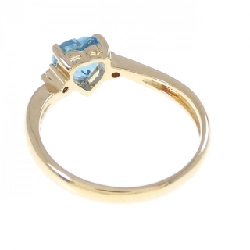 Nhẫn hình trái tim Blue Topaz K18YG - Hàng hiệu Authentic 853978