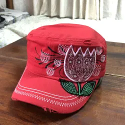 Nón kiểu chóp vuông màu sắc - du lịch mùa hè - xuất khẩu xịn - ship ngầu nhiên. 520068