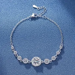 Bộ trang sức đính Moissanite 2ct siêu sáng 593743