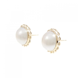K18YG Mabe Pearl Earrings - Hàng hiệu Authentic 876772