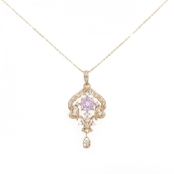 K18PG Kunzite Necklace 1.27CT - Hàng hiệu Chính hãng