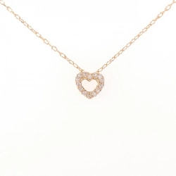 K18PG Dây chuyền kim cương 0.09CT - Hàng hiệu Authentic